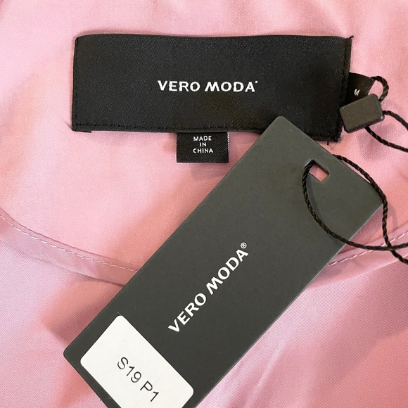 NWT VERO MODA Lightweight trench coat in pink Size M - Picture 10 of 13